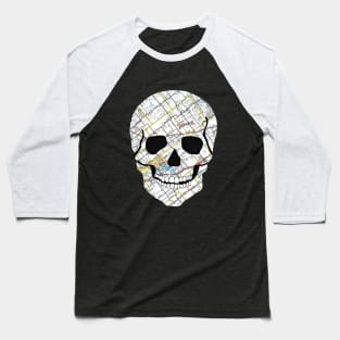 Skull Map Baseball T-Shirt